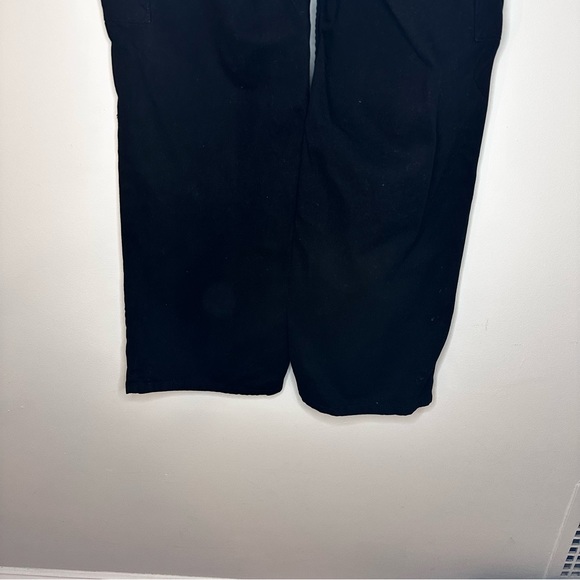 Pull&Bear high waist wide leg cargo pants in black - Picture 6 of 10